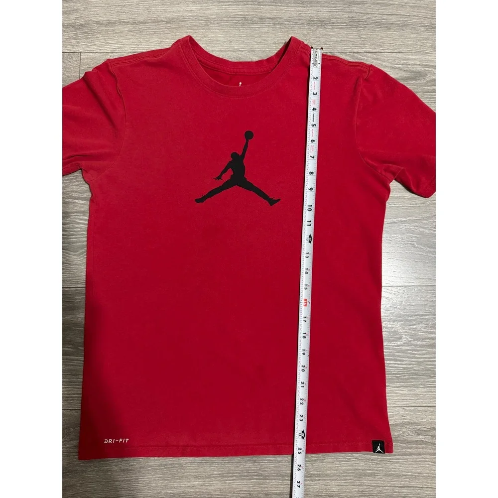 Jordan Dri-FIT Jumpman Logo‎ Graphic T-Shirt Mens Small Red Short Sleeve Tee